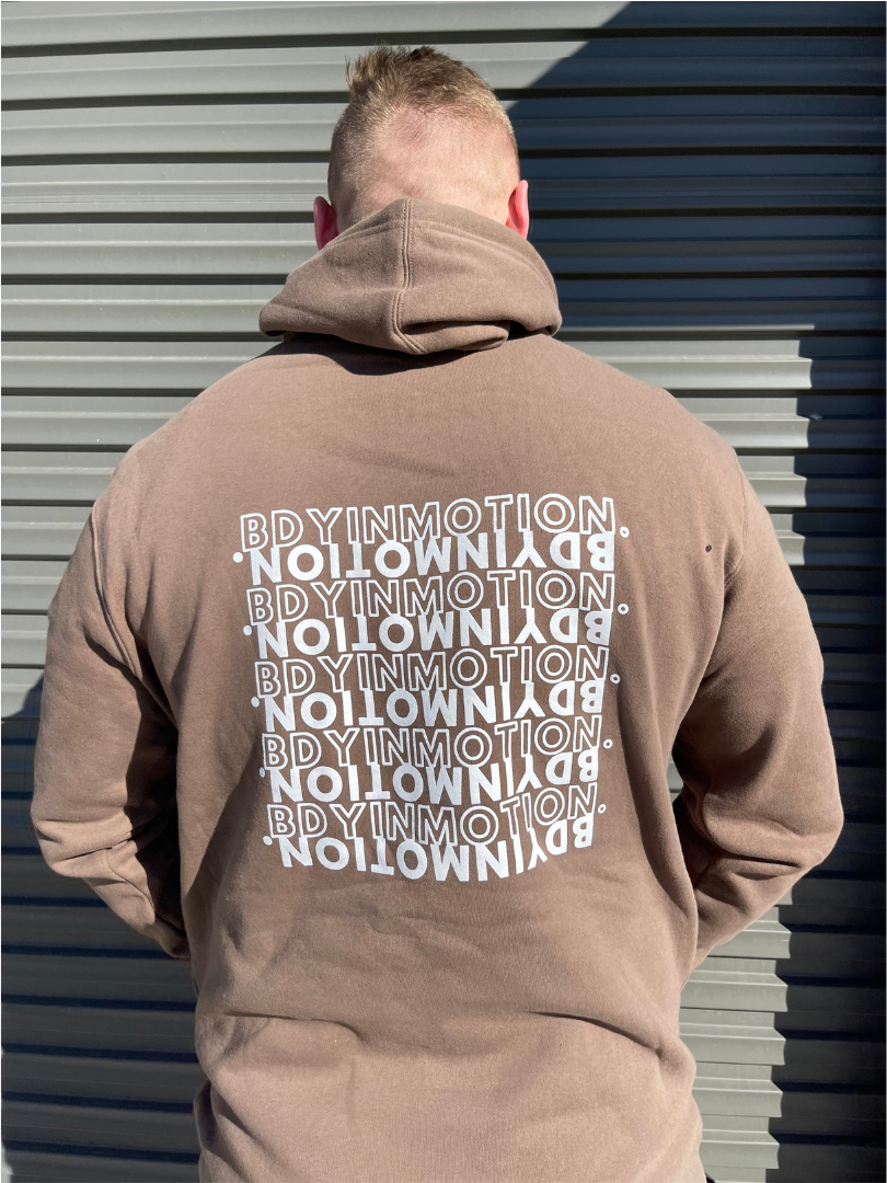 BDYinMTN capuccino hoodie